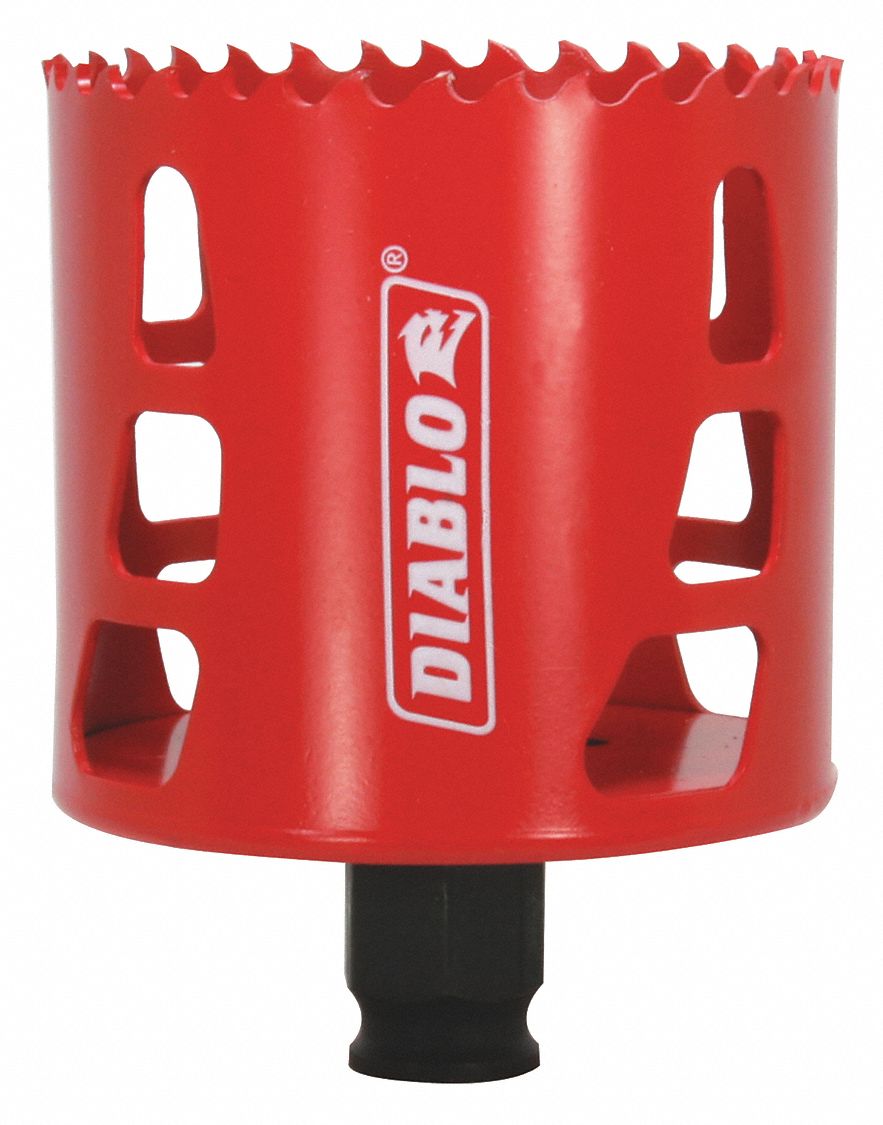 Hole Saw: 2 3/4 in Saw Dia., 4 Teeth per Inch, 2 3/8 in Max. Cutting Dp, Bi-Metal