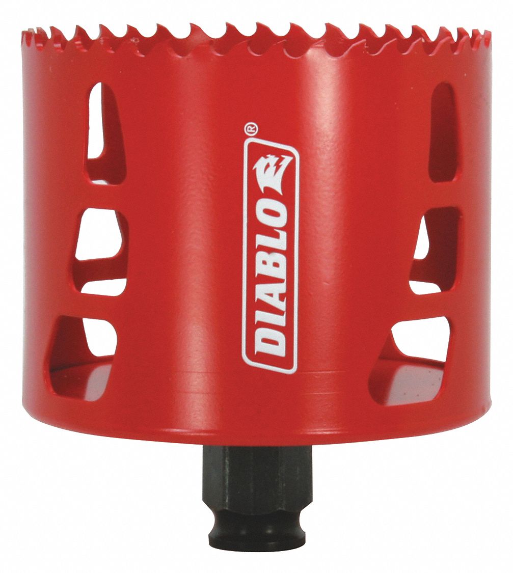 Hole Saw: 3 1/4 in Saw Dia., 4 Teeth per Inch, 2 3/8 in Max. Cutting Dp, Bi-Metal