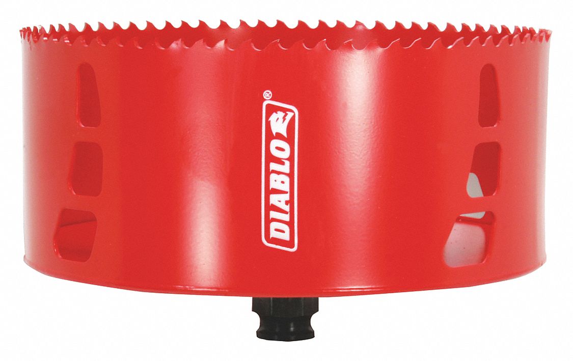 Hole Saw: 5 1/2 in Saw Dia., 4 Teeth per Inch, 2 3/8 in Max. Cutting Dp, Bi-Metal