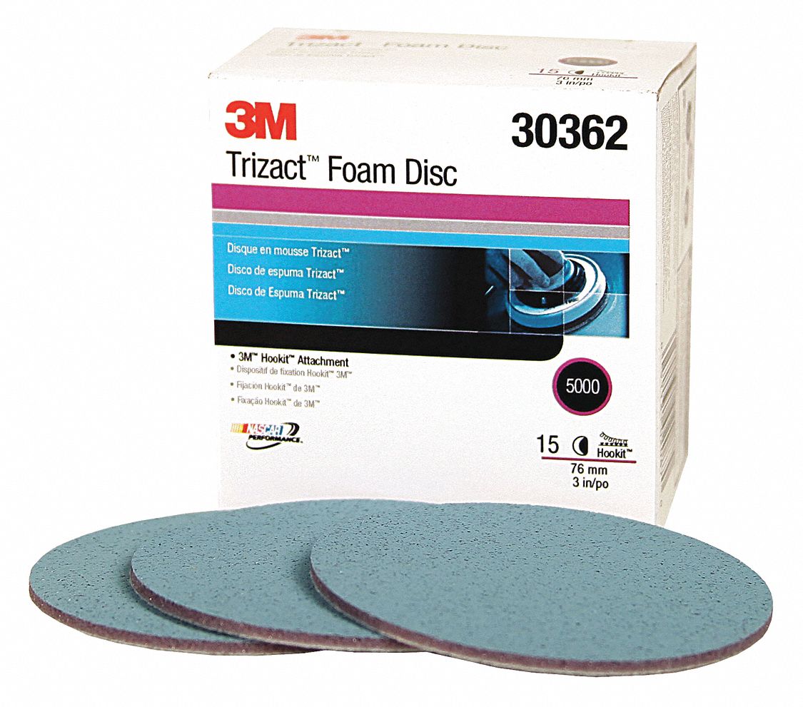 Foam disc 3 5000 grit pk60 grainger