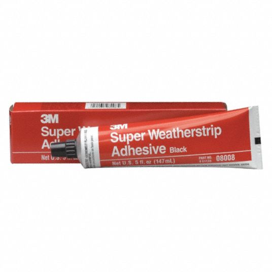 3M Black Super Weatherstrip Adhesive, 03602, 1 oz 