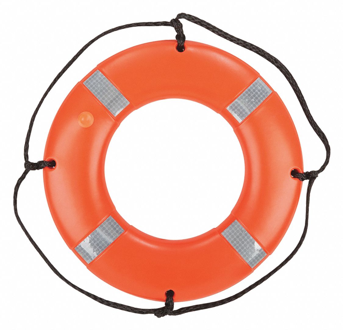KENT SAFETY, 16 1/2 lb Buoyancy, Ring Buoy, Throwable