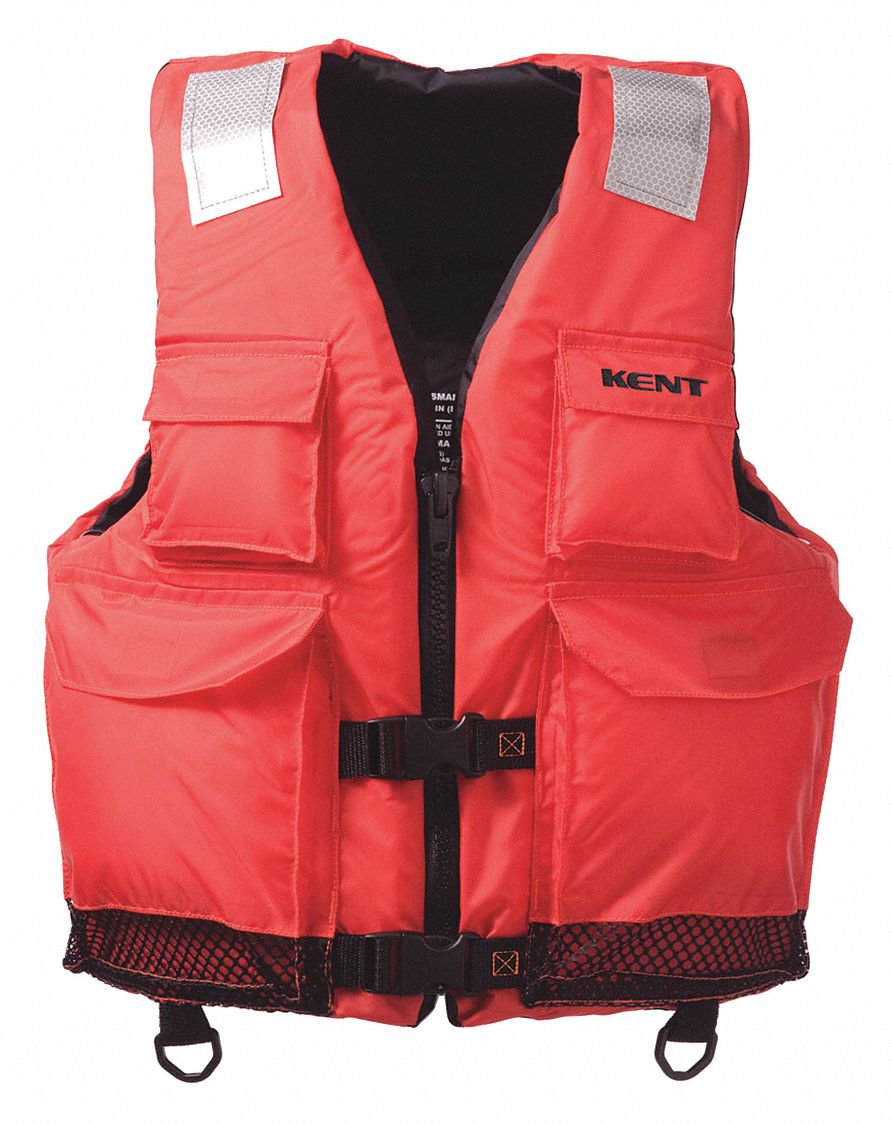 KENT SAFETY, Orange, Level 70, Life Jacket 59ME5215020020008023