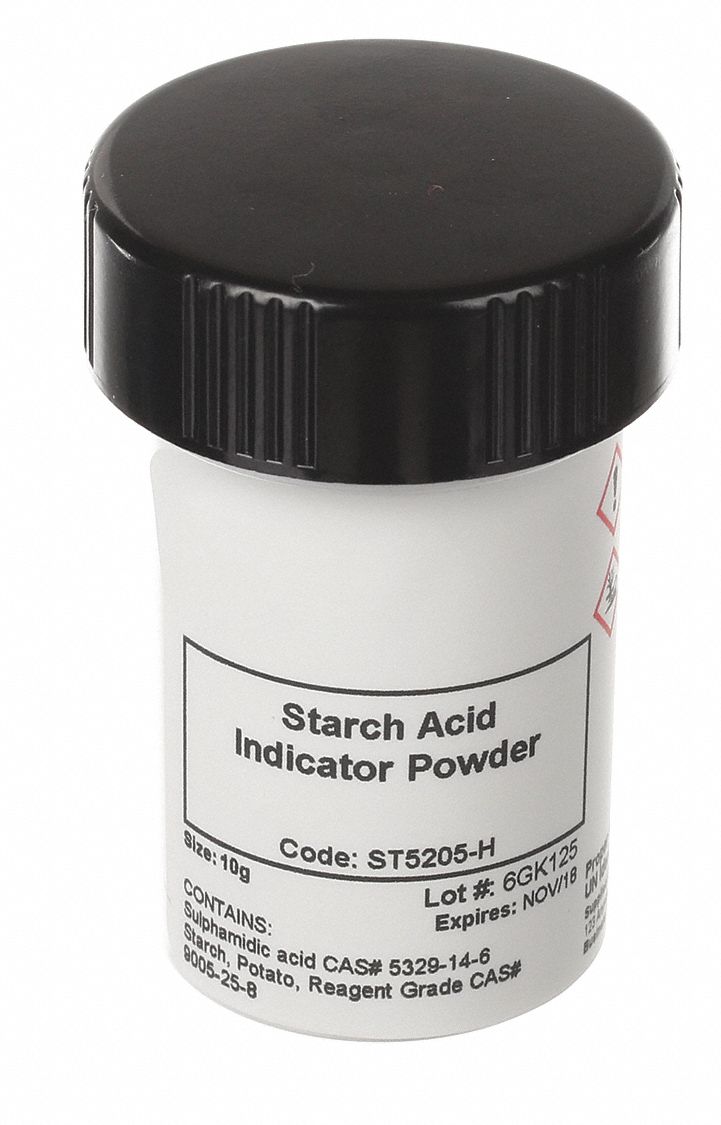 Starch Acid Indicator Powder,10 g Grainger