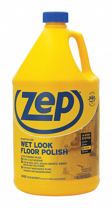 Zep Commercial Jug 1 Gal Container Size Wet Look Floor Finish 59mj76zuwlff128 Grainger 4082