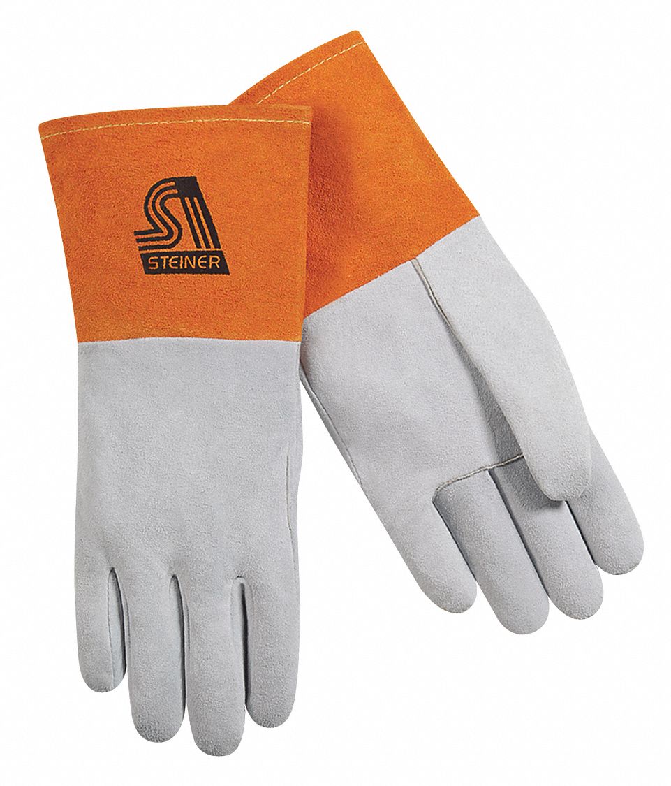 Straight Thumb, Deerskin, Welding Gloves - 59NJ09|0220-X - Grainger