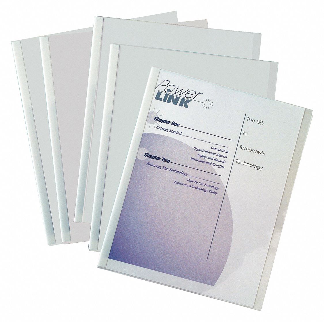 Report Covers, Binding Bars, Clear, PK50