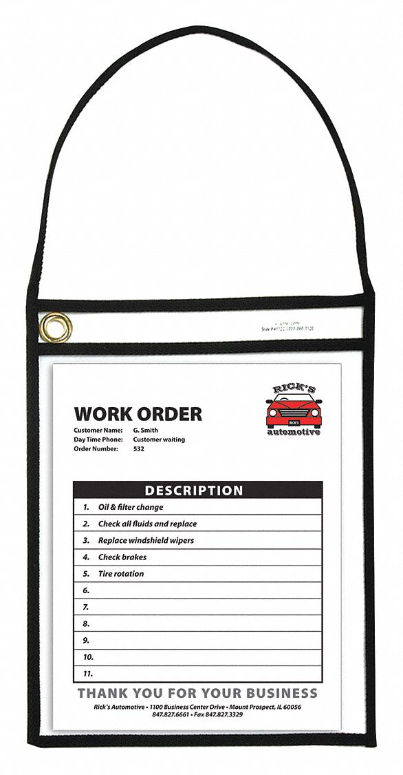 Shop Ticket Holder, 9 x 12", PK15