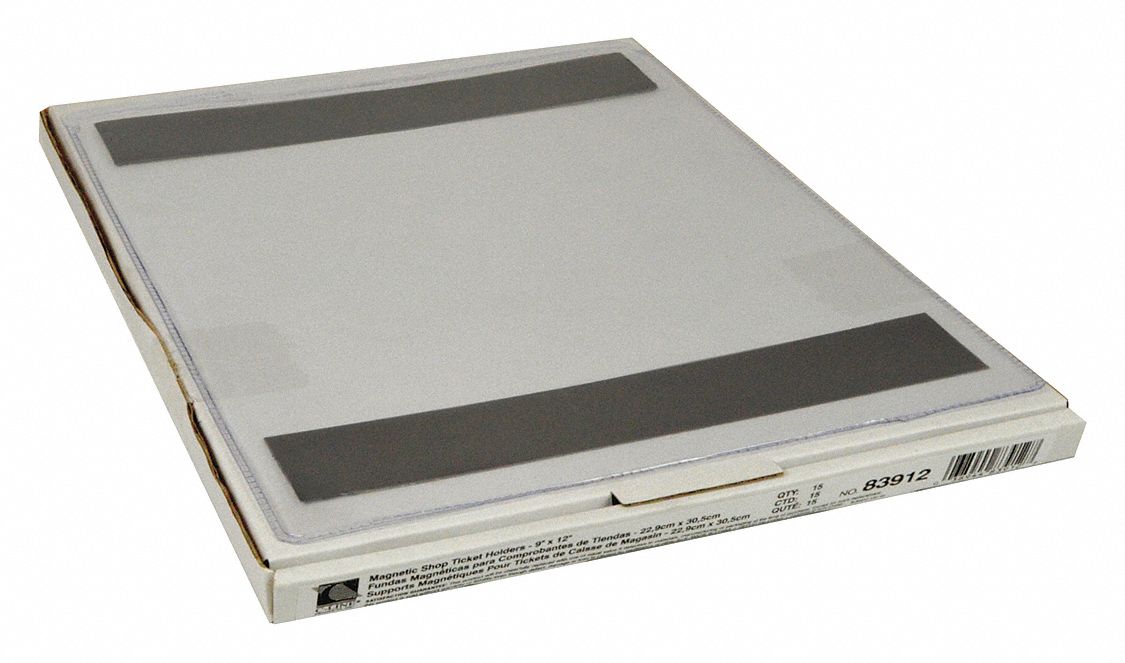 Shop Ticket Holder, Magnetic, 9 x 12", PK15