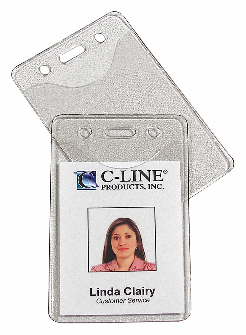 Badge Hldr, Vertical,