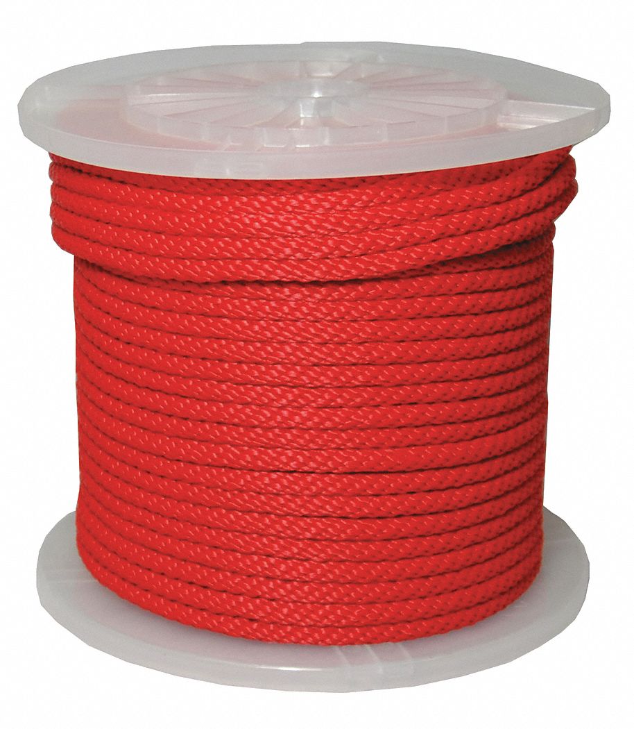 EVANS Braided Rope Spool: Red, Red