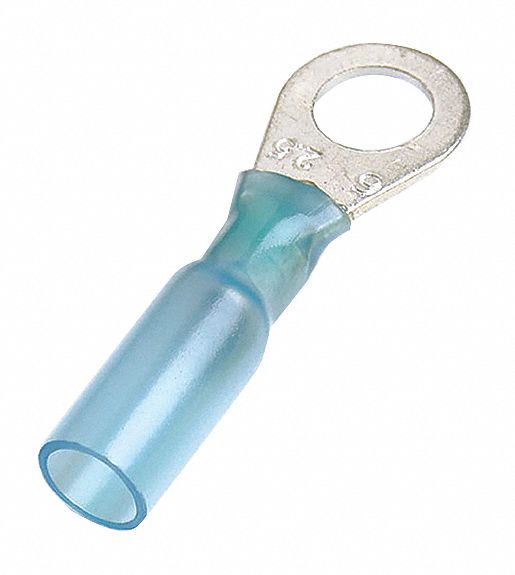 TERMINAL RING HEATSHRINK 1/4IN 50/P