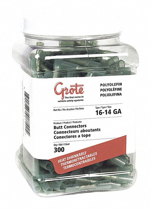 Hs Butt, Poly, 16-14 Ga, PK300