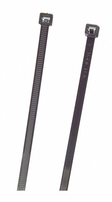 TIE WRAP STD 11-3/4IN BLACK 100/PK