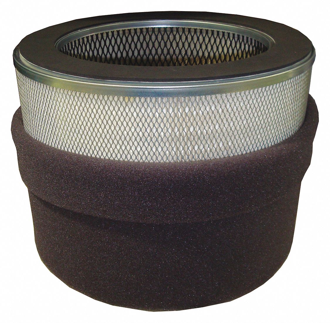 HEPA Cartridge Filter: Fiberglass, 14.45 in Overall Ht, 9 in Inside Dia, HE376P