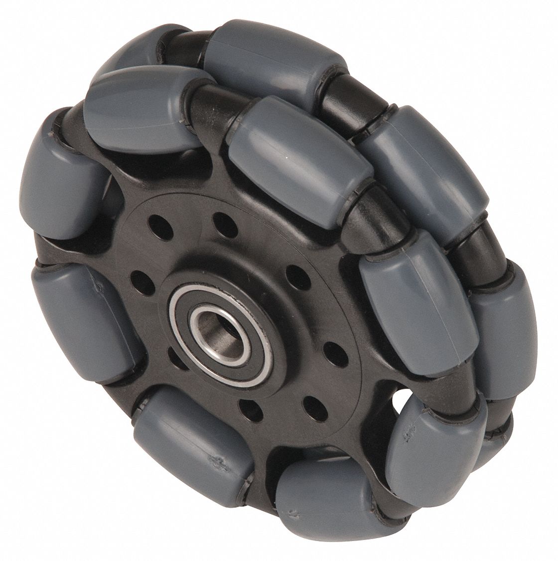 WHEEL, 250 LB LOAD CAPACITY, MULTI-DIRECTIONAL, POLYURETHANE, 5 IN WHEEL DIA, BLACK