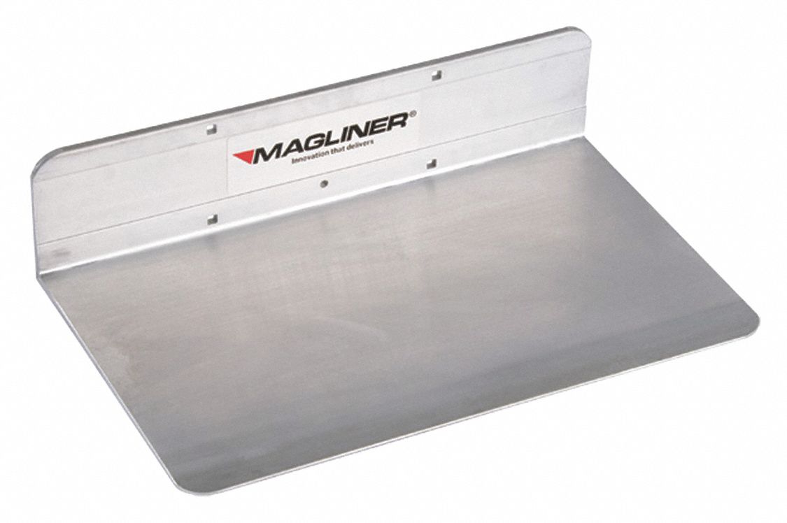 HAND TRUCK NOSE PLATE, 4½ IN OVERALL H, 500 LB LOAD CAPACITY, 20 IN X 12 IN, ALUMINUM