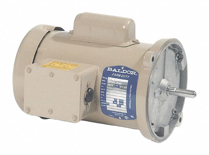 BALDOR, 1, 1,725 Nameplate RPM, General Purpose Farm Duty Motor