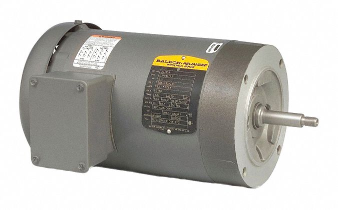 Jet Pump Motor: Totally Enclosed Fan-Cooled, Rigid Base Mounting, 3/4 HP, 460V AC, CCW, 1