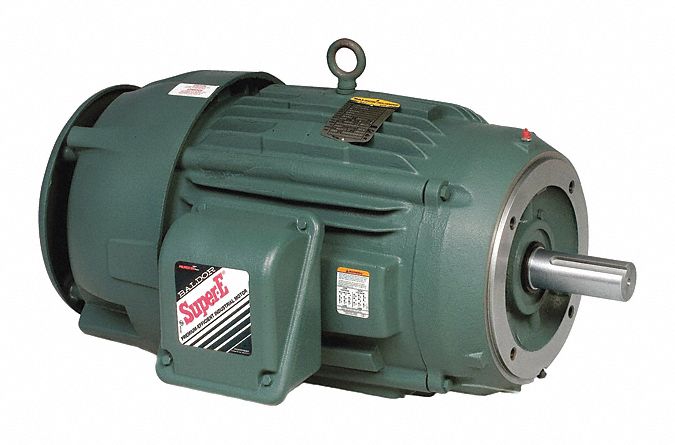 General Purpose Motor: Totally Enclosed Fan Cooled, C-Face Mount, 1 HP, 208-230/460V