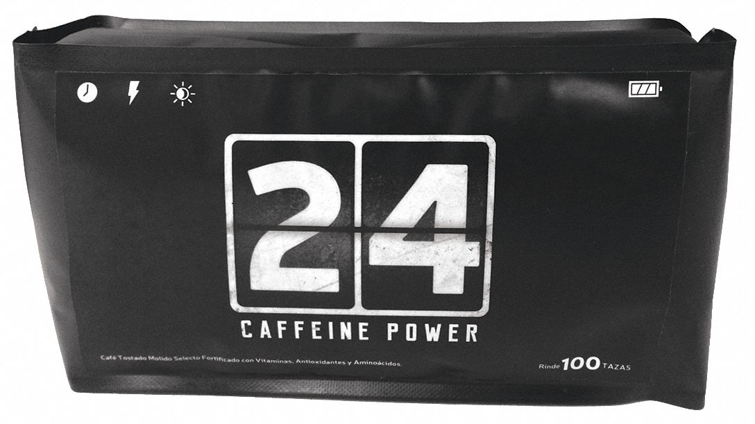 CAFFEINE POWER Café,Paquete,Cafeinado,Molido,1.00 lb. - 59XR88 | 750 ...