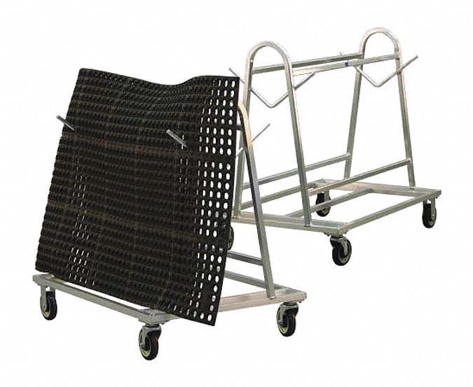 Mat Rack: 500 lb Max Load Capacity, 40 in Overall Ht, 41 1/4 in Overall Wd