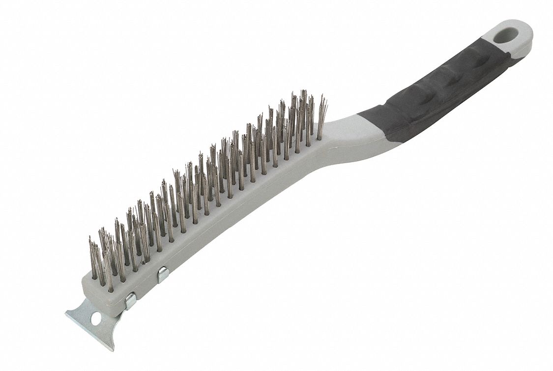 Wire Brush w/Scraper SS 14 