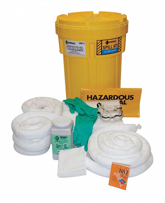 SALVAGE DRUM SPILL KIT, OIL ONLY, 30-GALLON CAPACITY