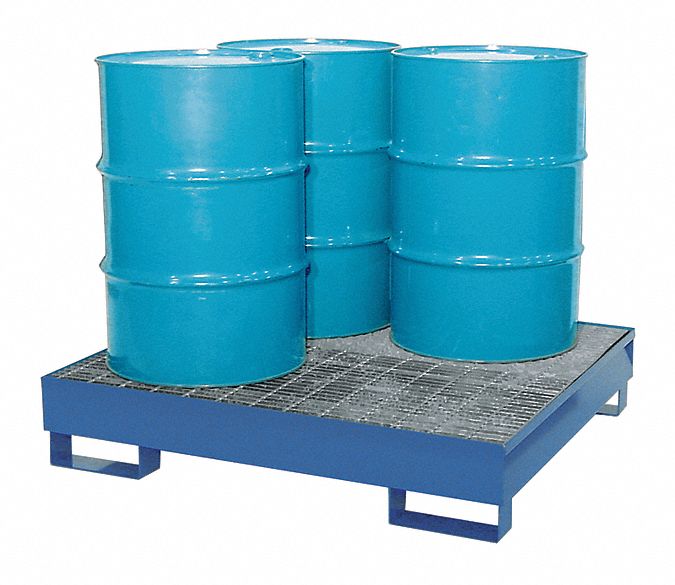 PALLET, 2,400 LB LOAD CAPACITY, 66 GAL SPILL CAPACITY, 50 IN L, 54 IN W, 10 IN H