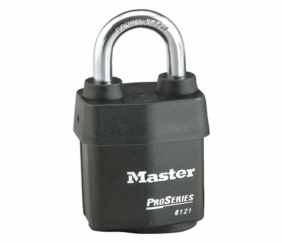 MASTER LOCK Candado de Llave, Tipo de Llave Igual, Grillete Abierto