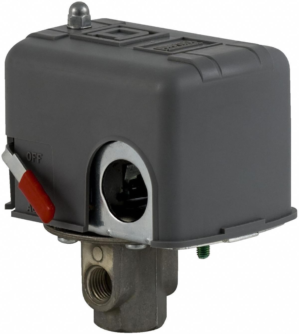 SQUARE D Air Compressor Pressure Switch; Range 20 to 100 psi, Port