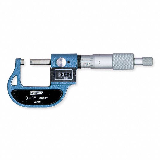FOWLER Digital Micrometer, Long Form Calibration Certificate No 5A182