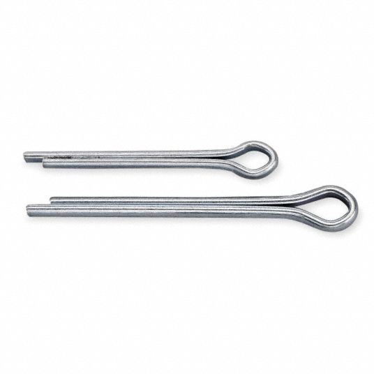 GRAINGER APPROVED Carbon Steel Cotter Pin Assortment, Sizes 6, Zinc