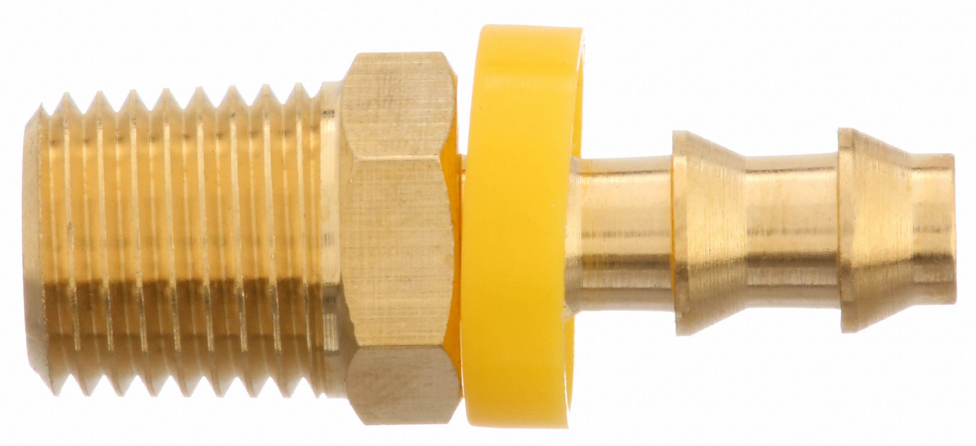 GRAINGER APPROVED PushOn Hose Fitting, Fitting Material Brass x Brass