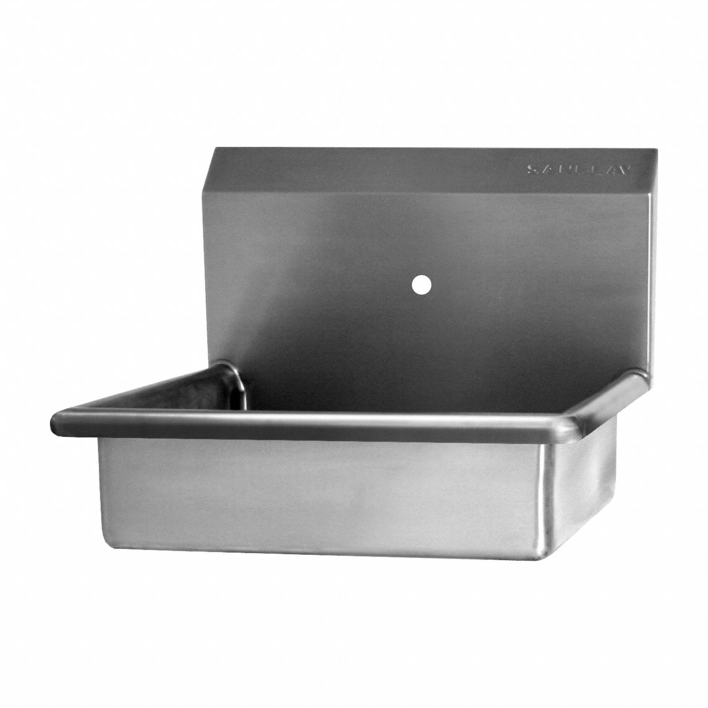 Wash Station: 1 Stations, 5 in Bowl Dp, 19 in Bowl Lg, 15 1/2 in Bowl Wd, 1 Faucet Holes