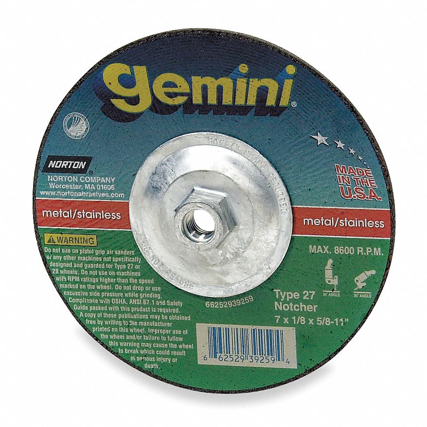 WHEEL 9X1/8X5/8-11 GEMINI NTCHR T27