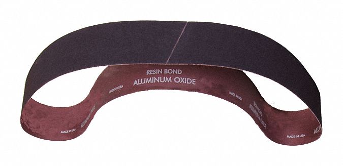 Sanding Belt: 2 in W x 48 in L, Aluminum Oxide, 36 Grit, X Wt Cotton Backing, R228 Metalite