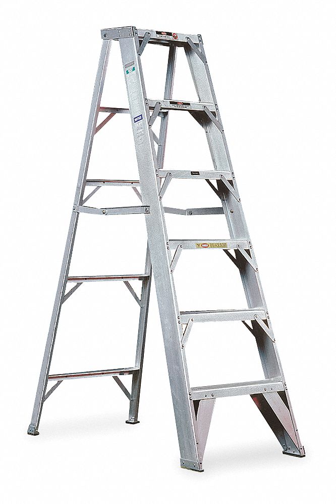 4 ft 500 lb Load Capacity Aluminum Stepladder Grainger