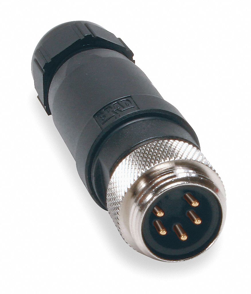 5AA65 - External Thread Connector 5 Male 16 AWG