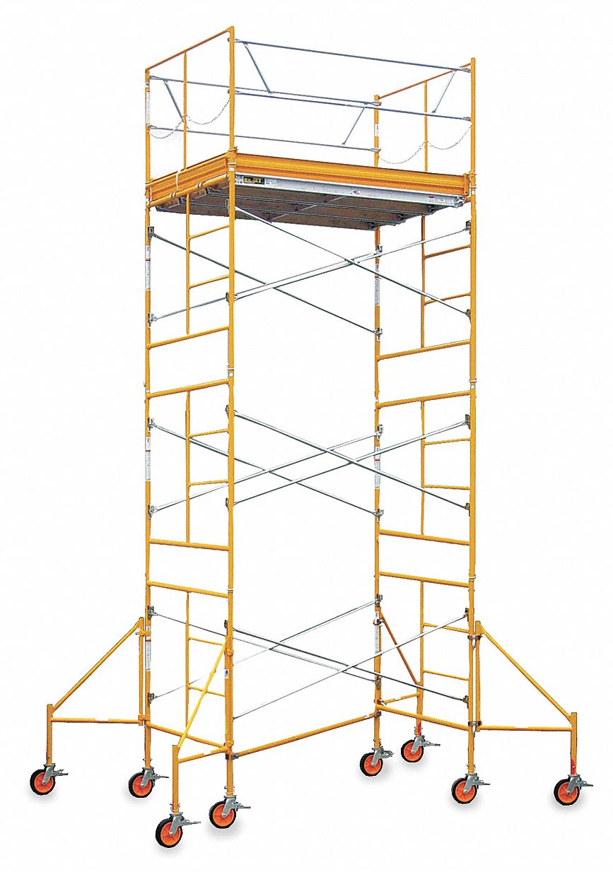 BILJAX, Aluminum/Steel, 2 ft to 21 ft, Scaffold Tower 5AA886004C