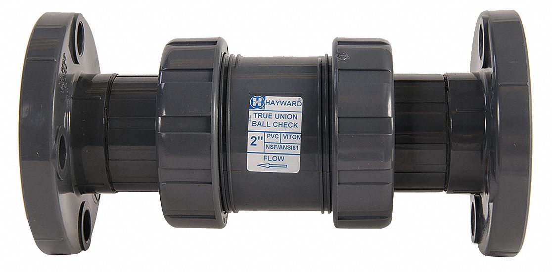 true union check valve pvc