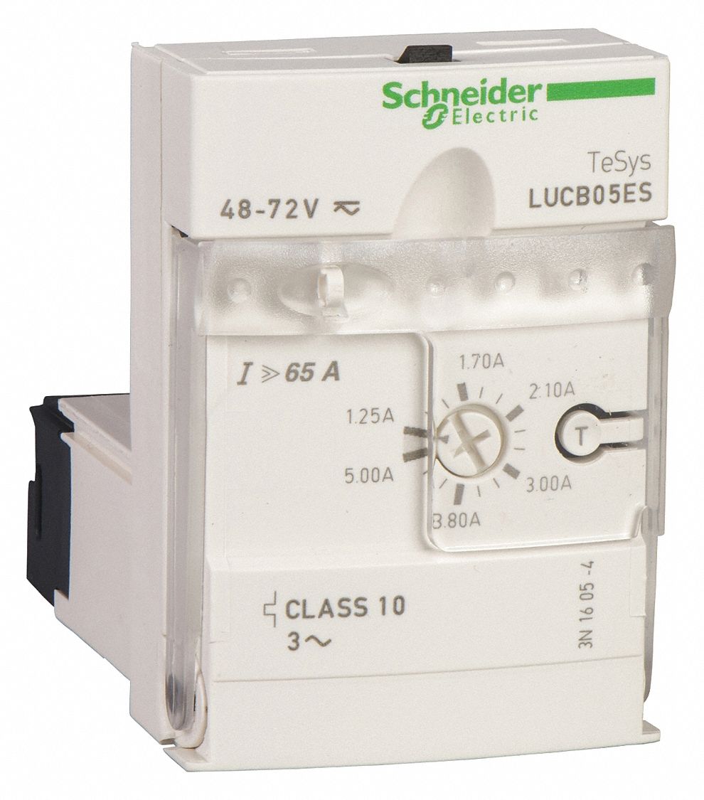 SCHNEIDER ELECTRIC, 110-240V AC/110-220V DC, 3.00 to 12.00, Overload ...