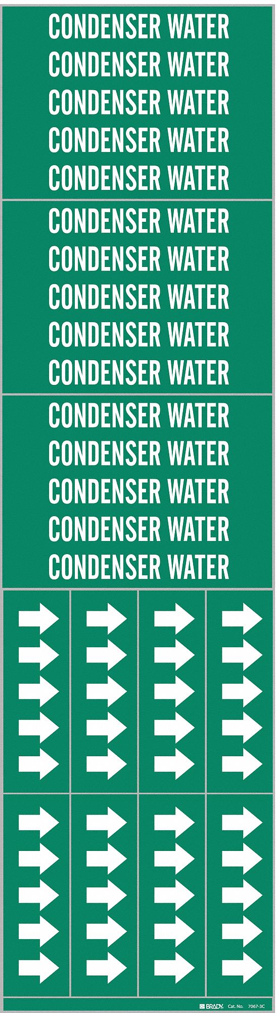 Brady 83566 0 75 2 375 Dia Vinyl Self Adhesive Pipe Marker Vapor 100 Cards Amazon Com Industrial Scientific