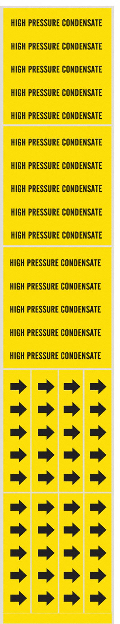 Pipe Marker, High Pressure Condensate, PK3