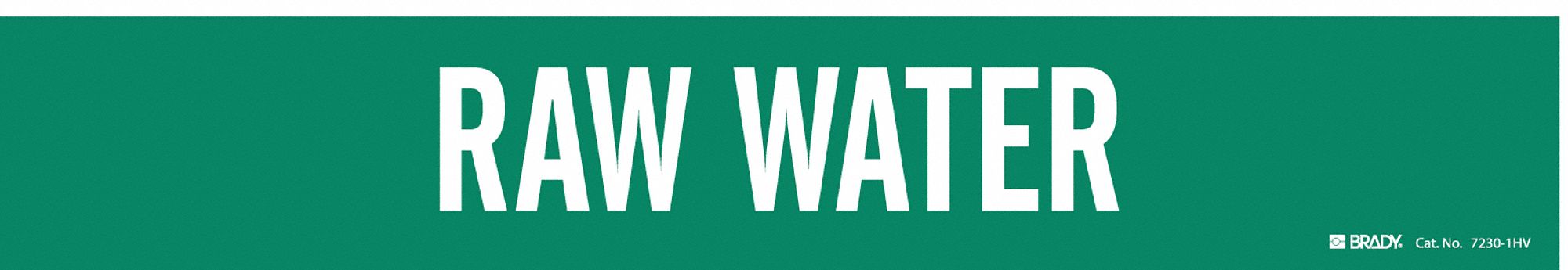 Raw Water, Green, Pipe Marker - 5ADR7|7230-1HV - Grainger