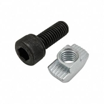 Bolt Assembly: M8 Size, 20 mm Thread Lg, Socket Head Cap, For 10.2 mm Slot Wd, 45 Series, 15 PK