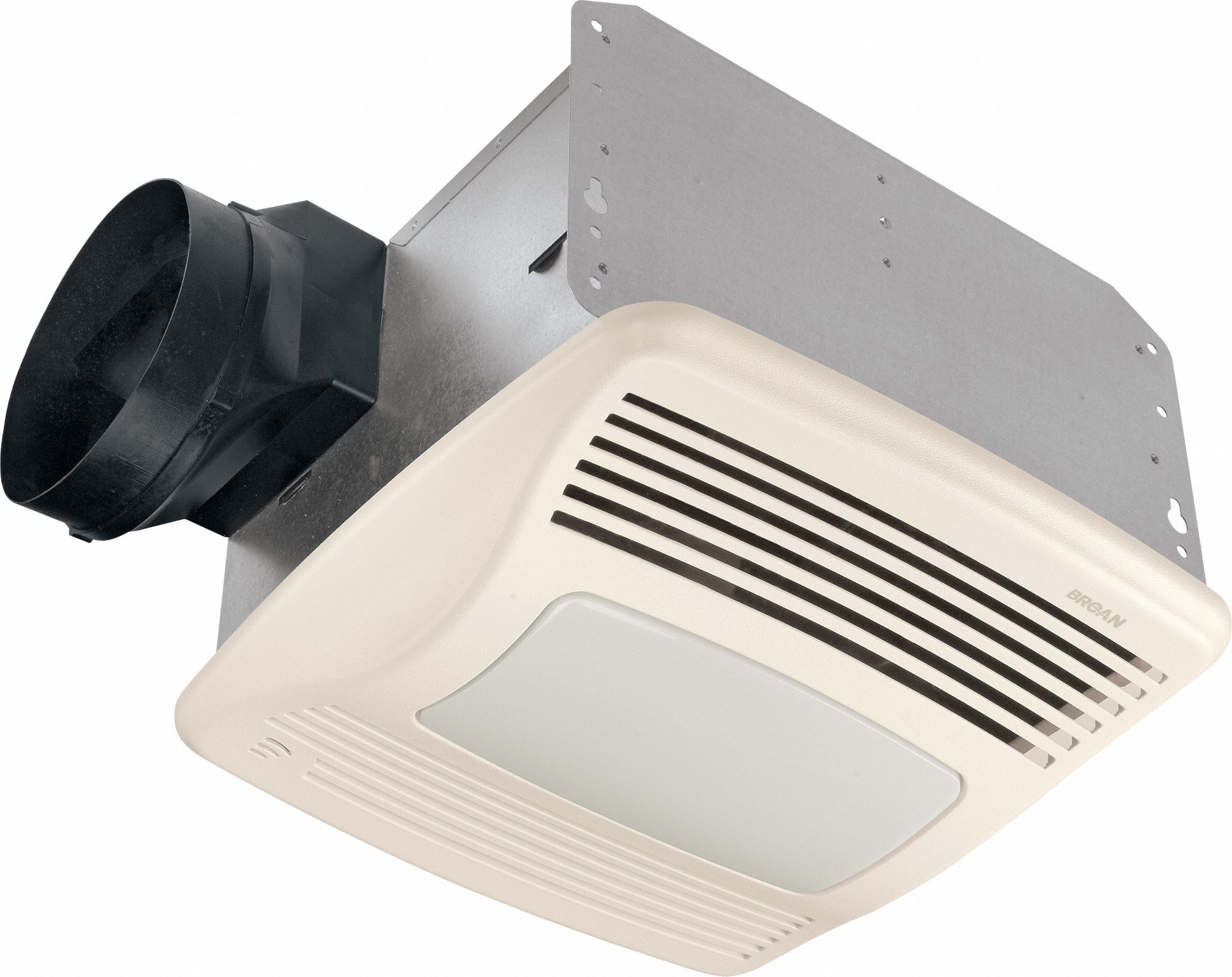 BROAN 11 3/8 in x 10 1/2 in x 7 5/8 in Medium Profile Bathroom Fan, 110 ...