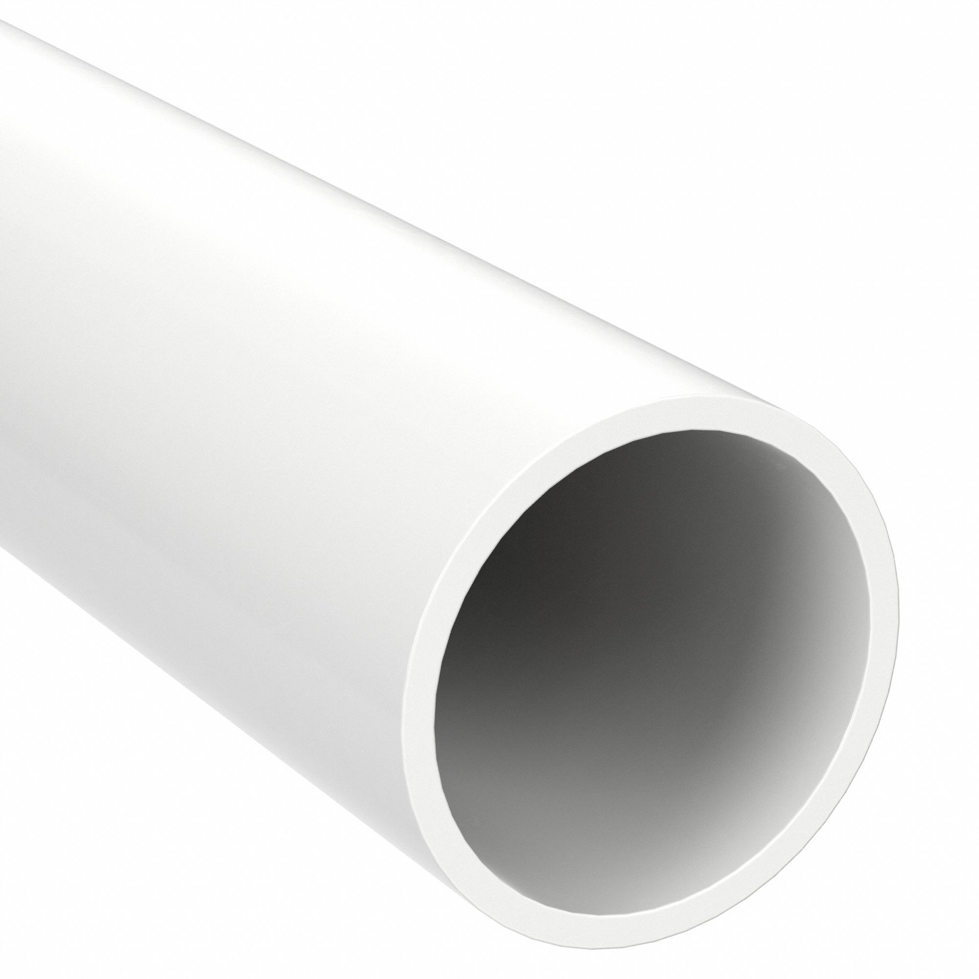 PIPE: PVC, CHLORFIT, 2 IN NOMINAL PIPE SIZE, 10 FT L, UNTHREADED, WHITE