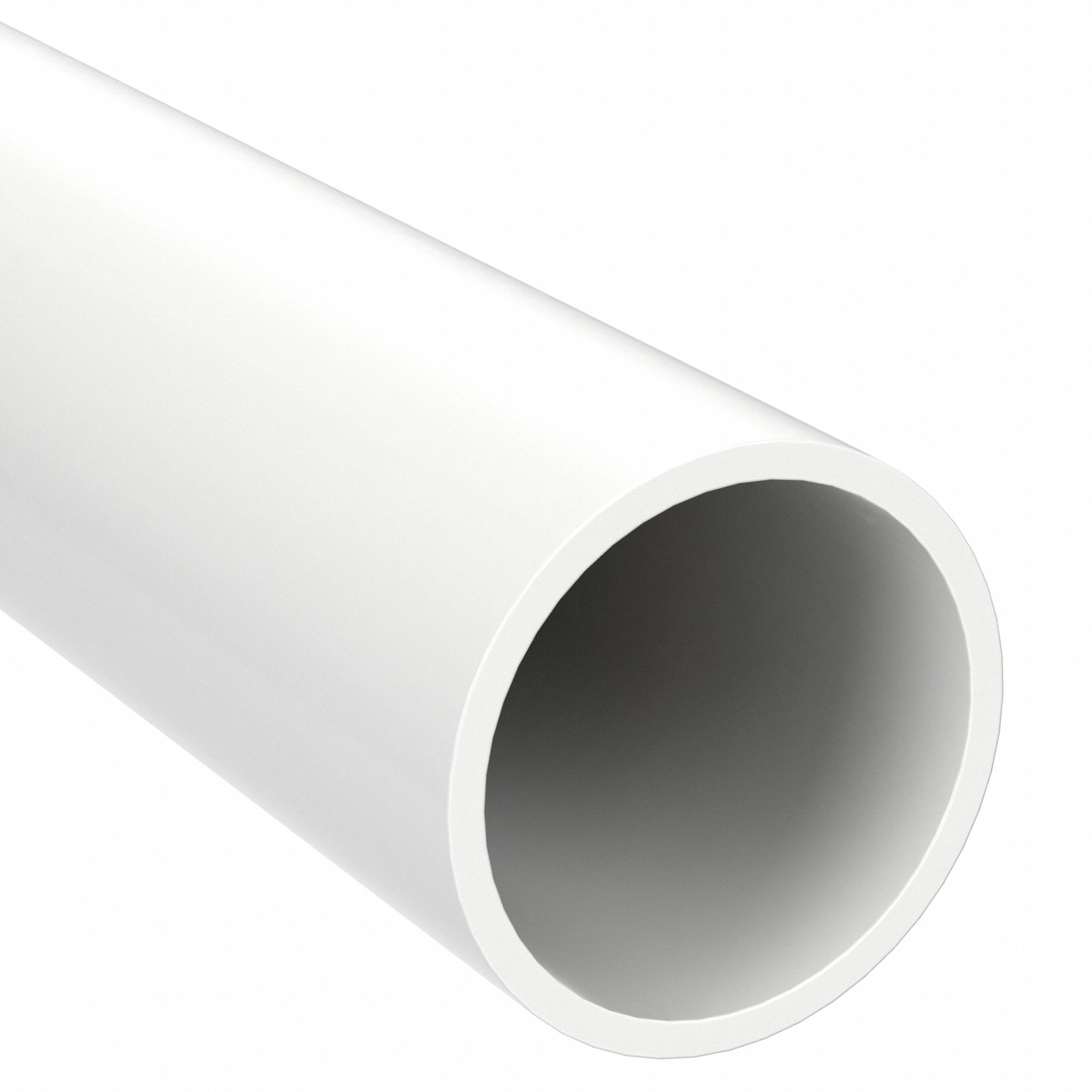 PIPE: PVC, CHLORFIT, 3 IN NOMINAL PIPE SIZE, 10 FT L, UNTHREADED, WHITE