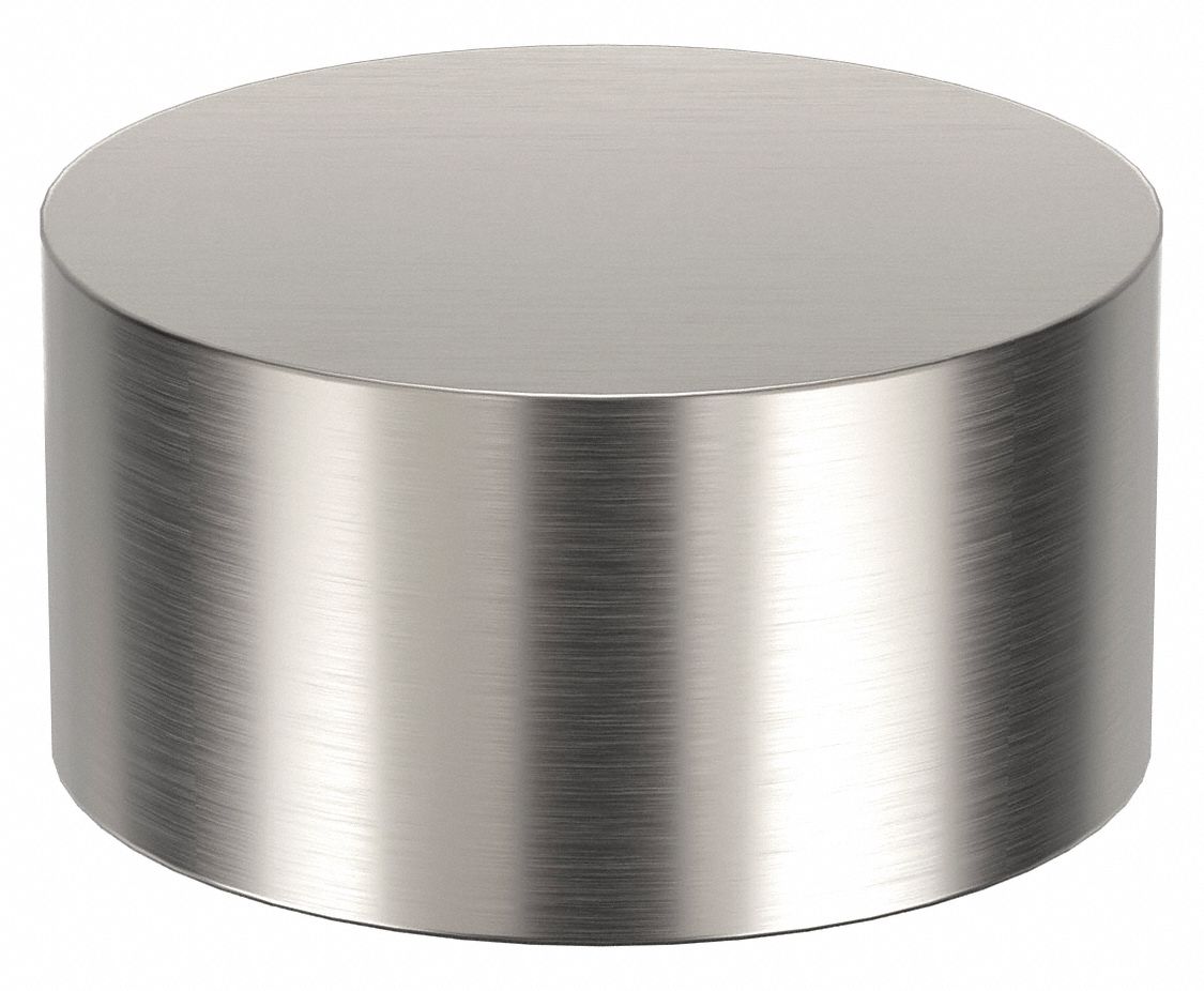 Standoff Cap: 5/16"-18 Thrd Sz, Round, Aluminum, Plain, 1 in Cap Head Dia, 1/2 in Cap Head Ht
